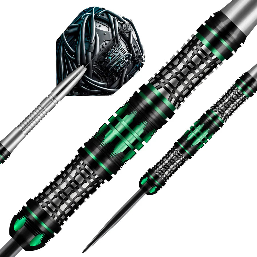 SHOT - AI - CYBERPUNK - STEEL TIP DARTS - 90% - 23g/24g/25g