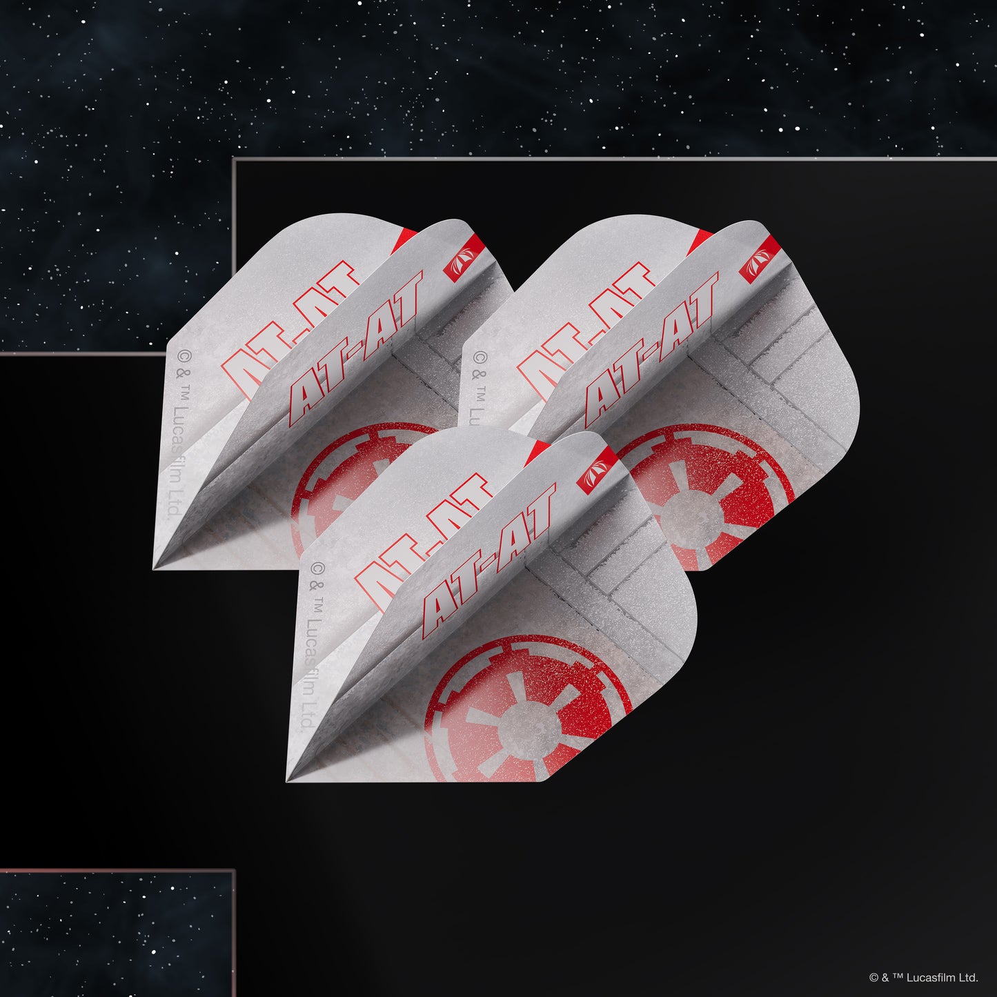 TARGET - STAR WARS - AT AT PRO - ID PRO. ULTRA - DART FLIGHTS - No.6 SMALL - 1 SET