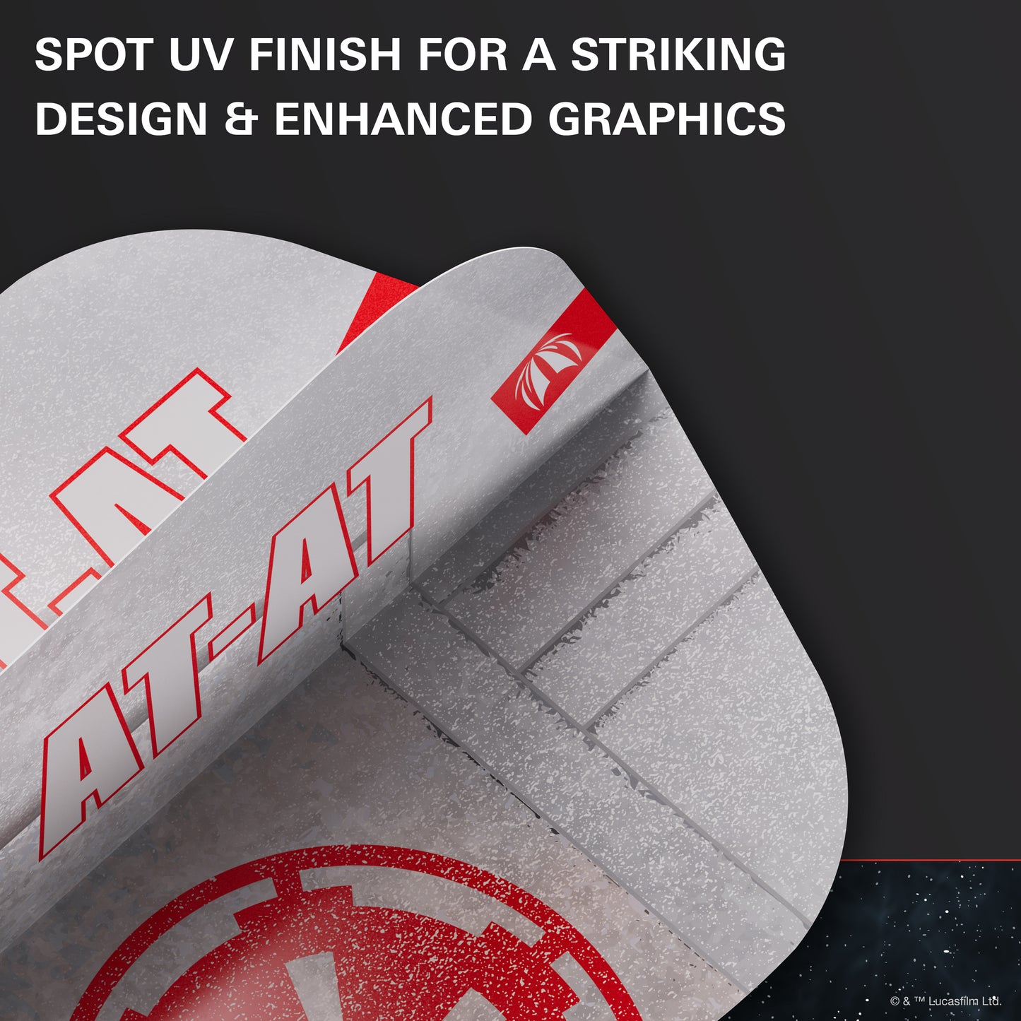 TARGET - STAR WARS - AT AT PRO - ID PRO. ULTRA - DART FLIGHTS - No.6 SMALL - 1 SET