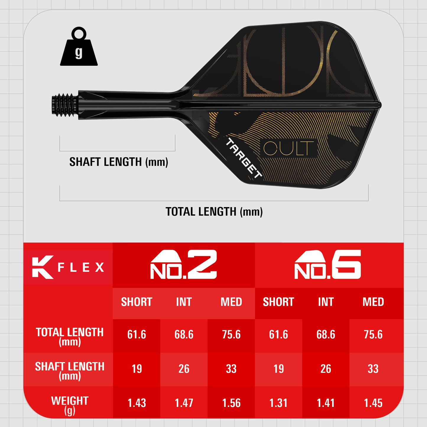 TARGET - KFLEX FLIGHT SYSTEM - CULT - No. 6 (SMALL) - TARGET CULT