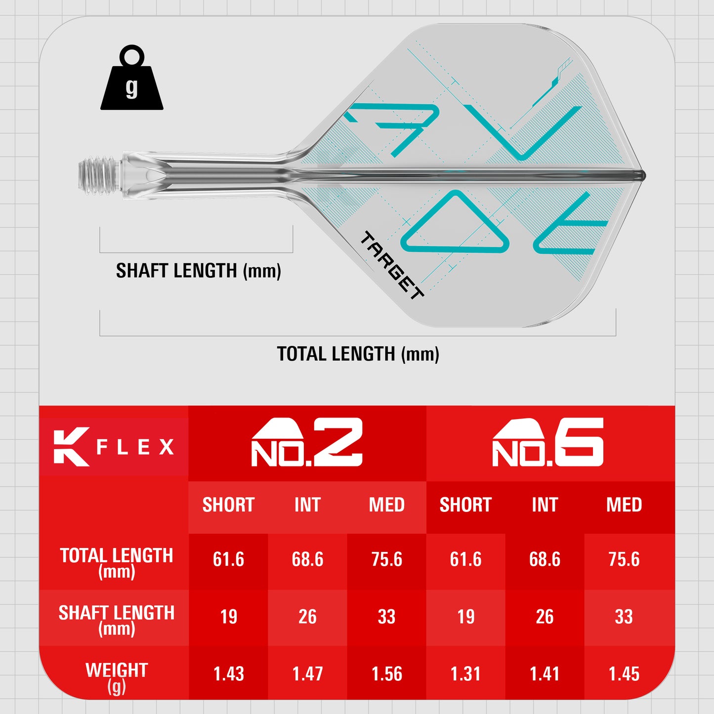 TARGET - KFLEX FLIGHT SYSTEM - ROVE - No. 2 (STANDARD) - TARGET ROVE