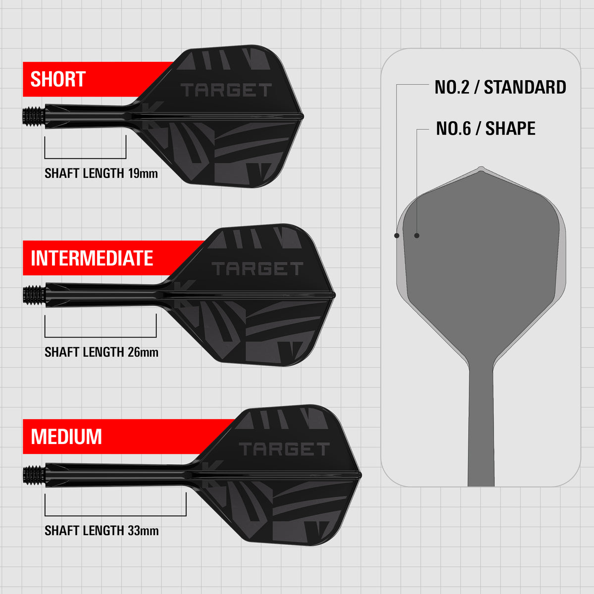 TARGET - KFLEX - BLACK 2026 - SMALL No.6 - INTEGRATED FLIGHT SYSTEM - K-FLEX
