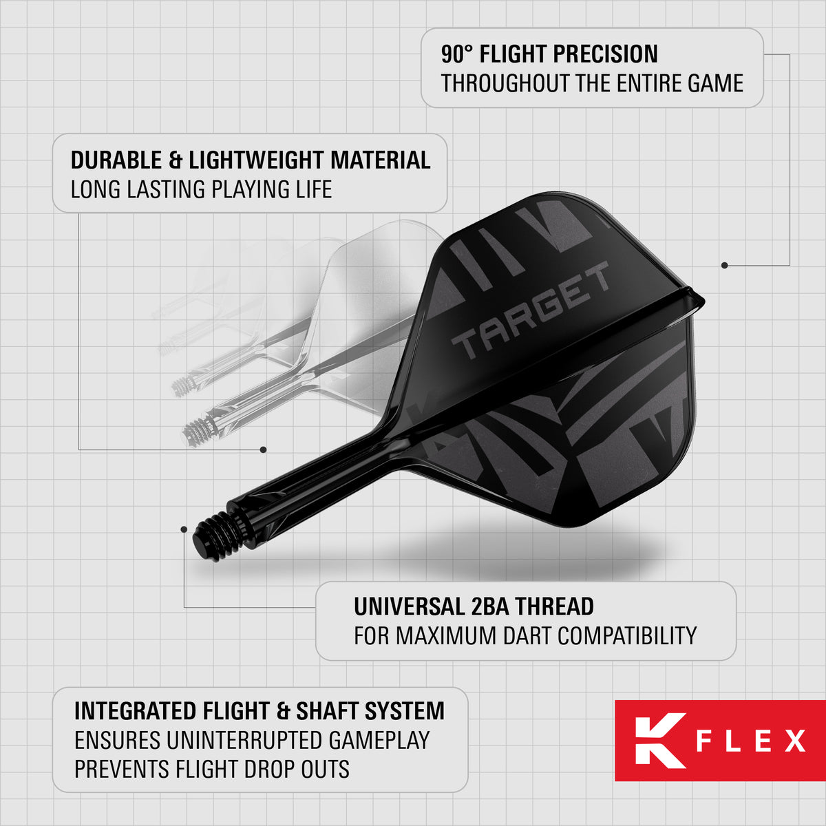TARGET - KFLEX - BLACK 2026 - STANDARD No.2 - INTEGRATED FLIGHT SYSTEM - K-FLEX