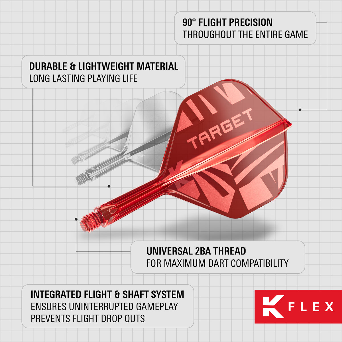 TARGET - KFLEX - RED 2026 - STANDARD No.2 - INTEGRATED FLIGHT SYSTEM - K-FLEX