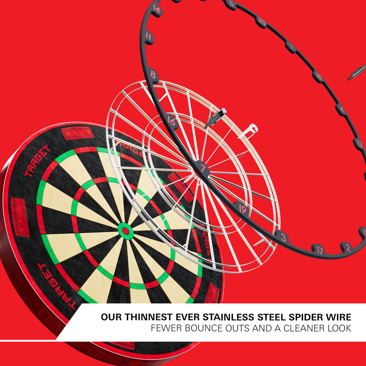 TARGET - TOR EVO - PREMIUM PROFESSIONAL DARTBOARD BY TARGET
