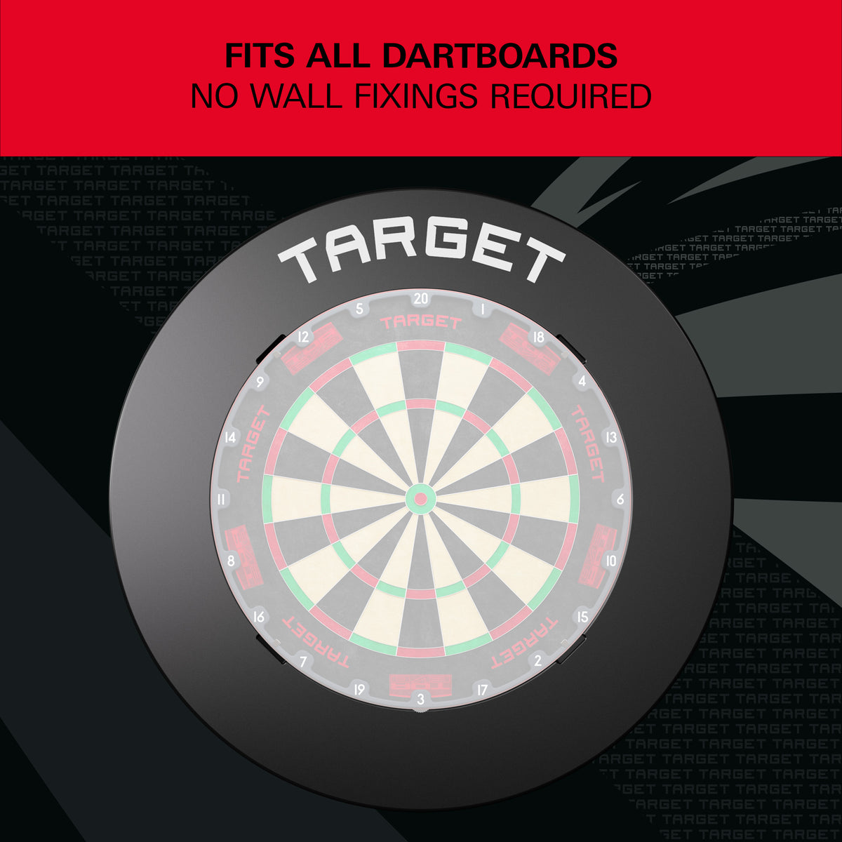 TARGET - NOTCHED - BLACK - DARTBOARD SURROUND - FOR OMNI & CORONA 2