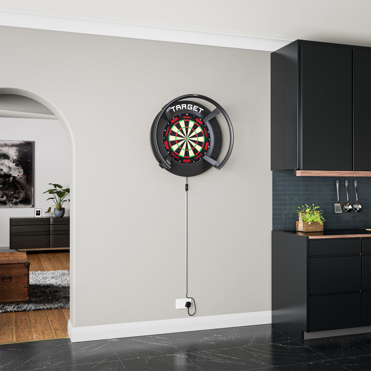 TARGET - NOTCHED - BLACK - DARTBOARD SURROUND - FOR OMNI & CORONA 2