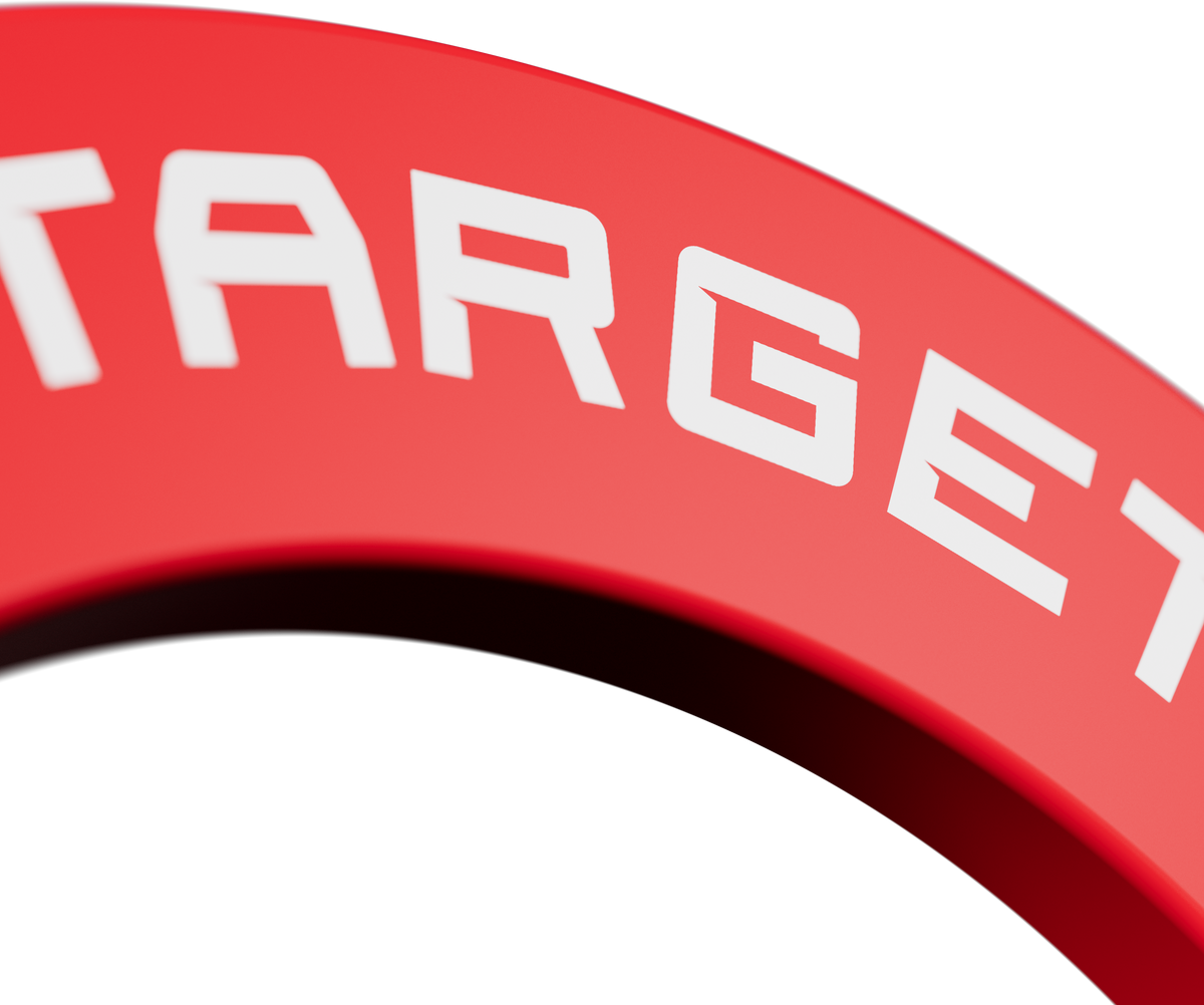 TARGET - NOTCHED - RED - DARTBOARD SURROUND - FOR OMNI & CORONA 2