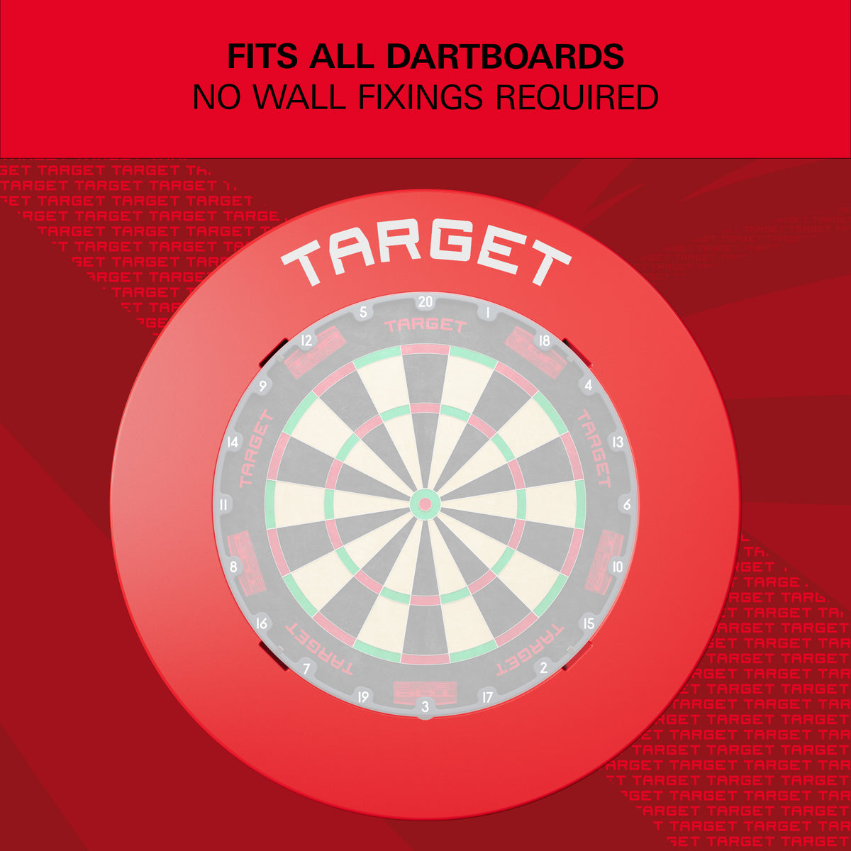 TARGET - NOTCHED - RED - DARTBOARD SURROUND - FOR OMNI & CORONA 2
