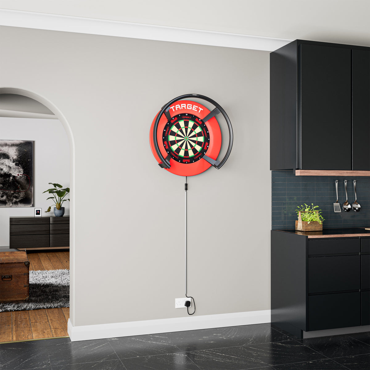 TARGET - NOTCHED - RED - DARTBOARD SURROUND - FOR OMNI & CORONA 2