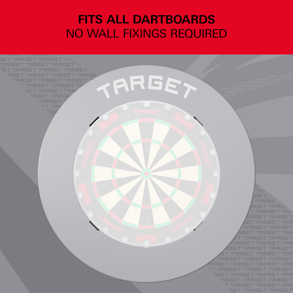 TARGET - NOTCHED - GREY - DARTBOARD SURROUND - FOR OMNI & CORONA 2