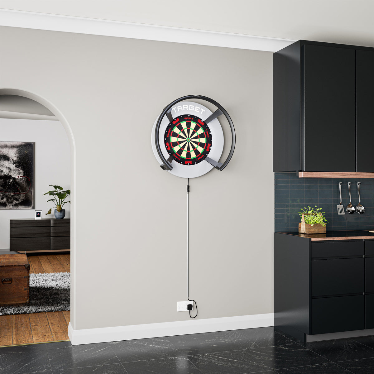 TARGET - NOTCHED - GREY - DARTBOARD SURROUND - FOR OMNI & CORONA 2