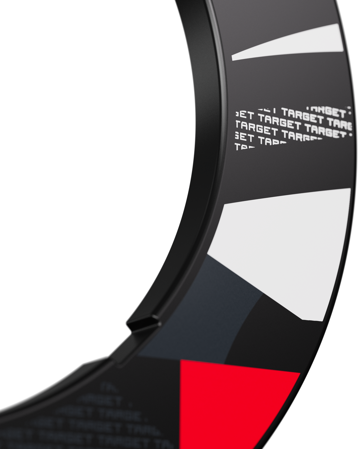 TARGET - NOTCHED - BLACK PATTERNED - DARTBOARD SURROUND - FOR OMNI & CORONA 2