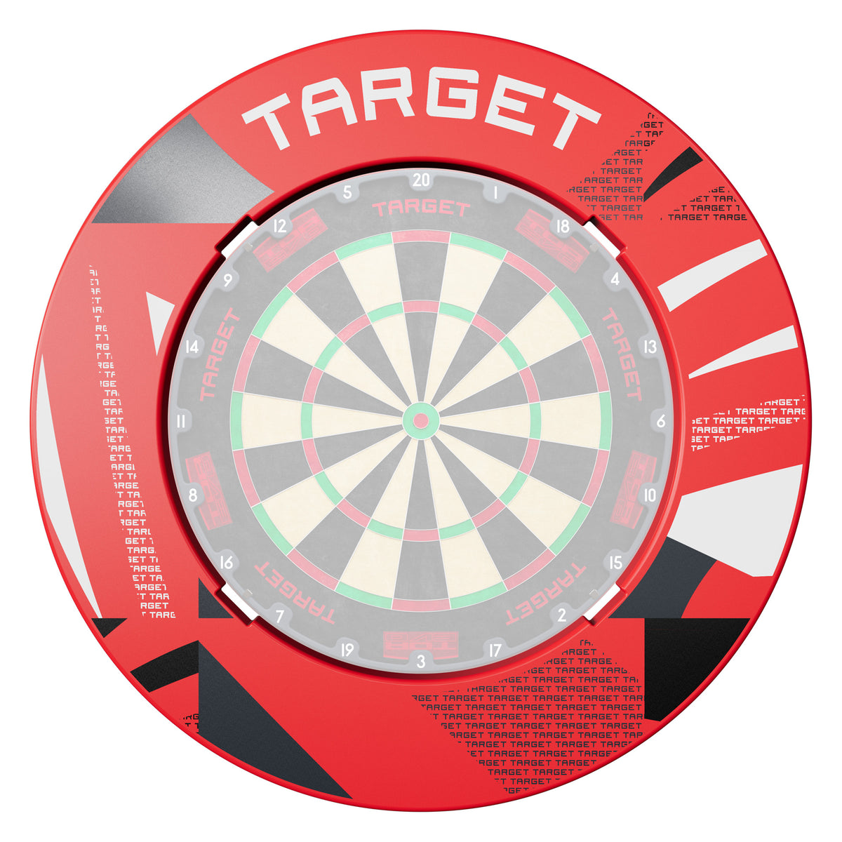 TARGET - NOTCHED - RED PATTERNED - DARTBOARD SURROUND - FOR OMNI & CORONA 2