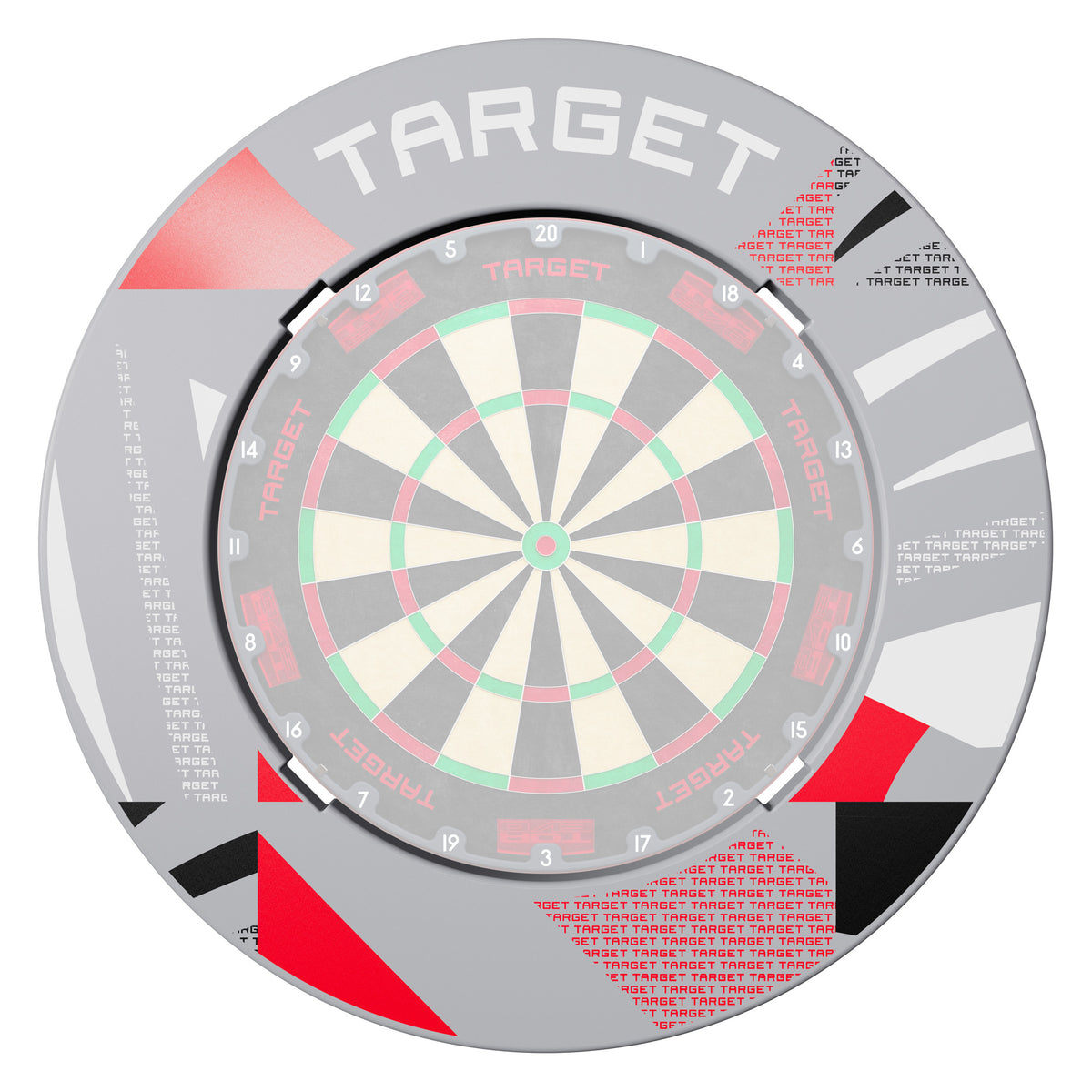 TARGET - NOTCHED - GREY PATTERNED - DARTBOARD SURROUND - FOR OMNI & CORONA 2
