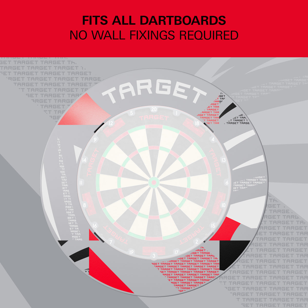 TARGET - NOTCHED - GREY PATTERNED - DARTBOARD SURROUND - FOR OMNI & CORONA 2