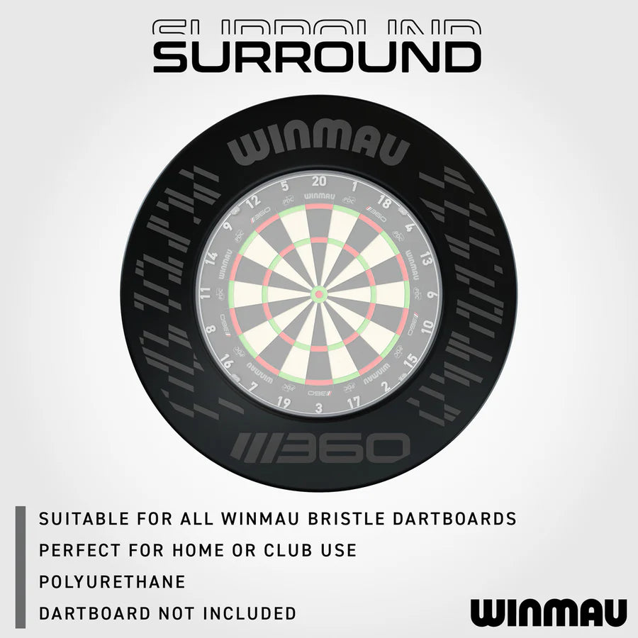 WINMAU - BLADE 360 - DARTBOARD SURROUND BY WINMAU - BLACK