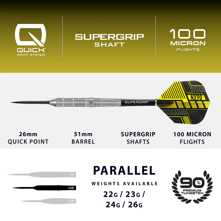 HARROWS - NX90 - PARALLEL - QUICK POINTS - 90% - 22g/23g/24g/26g