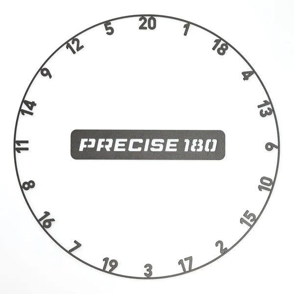 PRECISE 180 - NUMBER RING - ONEPIECE - GRAPHITE (POWDER COATED)