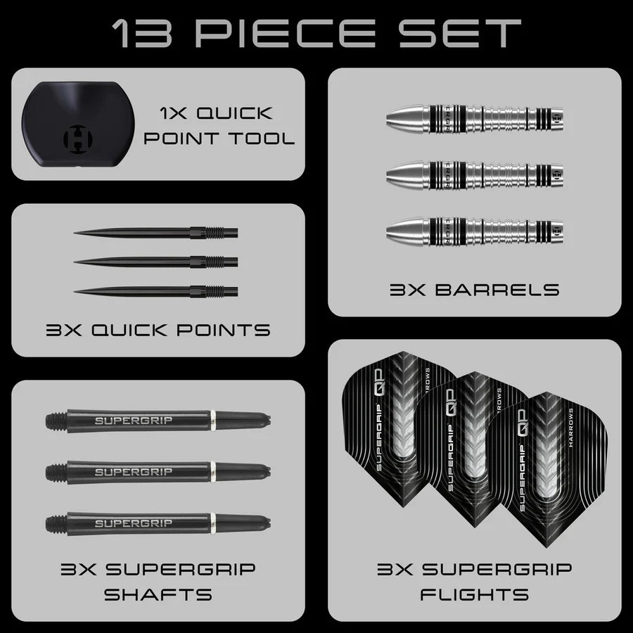 HARROWS - SUPERGRIP - BOMB - QUICK POINTS - 90% - 23g/25g
