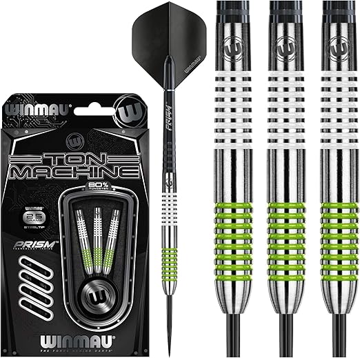 WINMAU - TON MACHINE - STEEL TIP DARTS - 80% - 23g