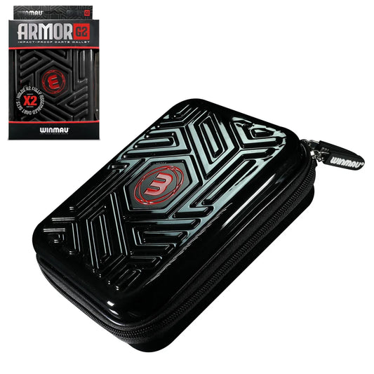 WINMAU - ARMOR G2 - BLACK - DARTS CASE - DARTS CASE BY WINMAU - HOLDS 2 SETS