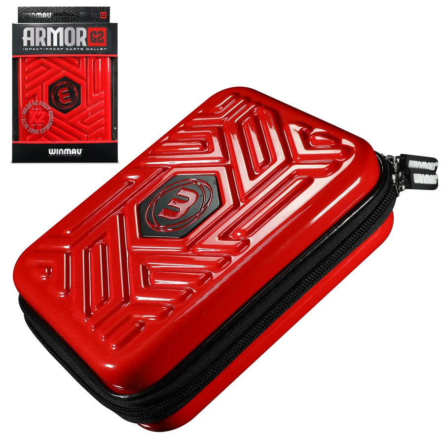 WINMAU - ARMOR G2 - RED - DARTS CASE - DARTS CASE BY WINMAU - HOLDS 2 SETS