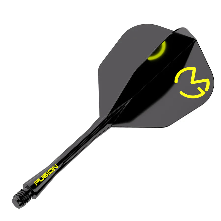 WINMAU - WINMAU FUSION - MICHAEL VAN GERWEN - MVG - SMALL (No.6) - INTEGRATED FLIGHTS - BLACK
