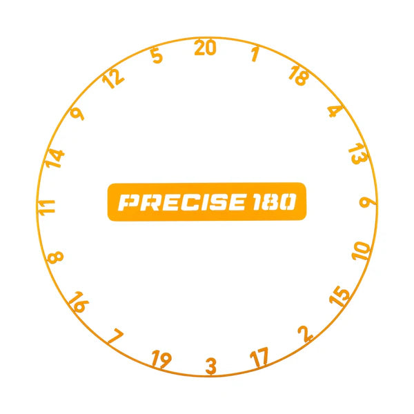 PRECISE 180 - NUMBER RING - ONEPIECE - TIGER ORANGE (POWDER COATED)