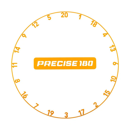 PRECISE 180 - NUMBER RING - ONEPIECE - TIGER ORANGE (POWDER COATED)