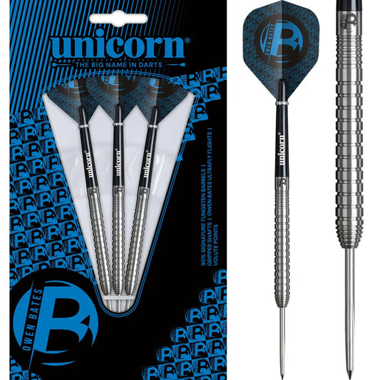 UNICORN - OWEN BATES - PHASE 1 - STEEL TIP DARTS - 90% - 24g