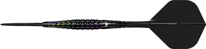 MISSION - OPAL -  BOX SET - BLACK & CORAL PVD - STEEL TIP DARTS - 95% - 22g/24g/26g