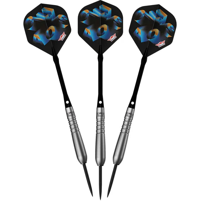 BULL'S (NL) - CHAOS - BLUE - STEEL TIP DARTS - 90% - 21g/23g/25g