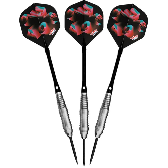 BULL'S (NL) - CHAOS - PINK - STEEL TIP DARTS - 90% - 22g/24g/26g