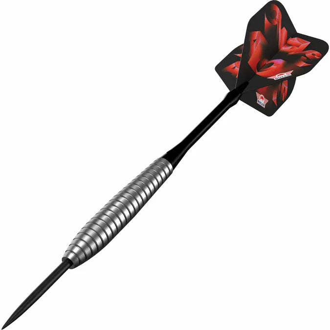 BULL'S (NL) - CHAOS - RED - STEEL TIP DARTS - 90% - 22g/24g/26g