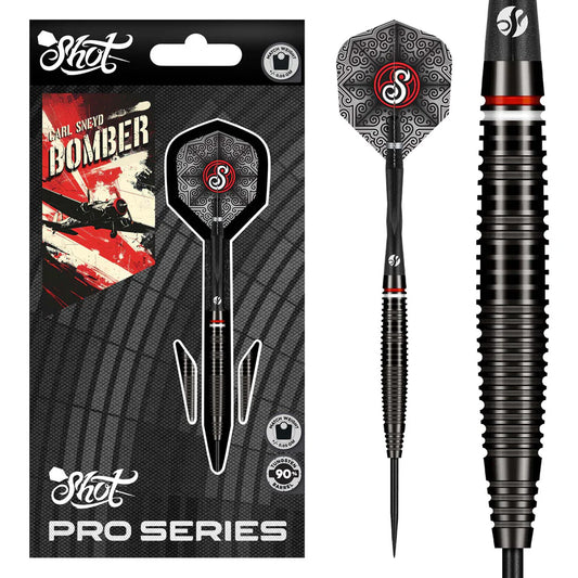 SHOT - CARL SNEYD - PRO SERIES - 90% - STEEL TIP DARTS - 23g