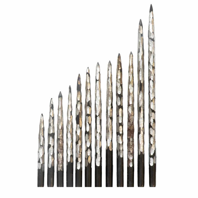 PHARAOH POINTS - CLEOPATRA - FULL GRIP - STEEL TIP POINTS - 32mm/36mm/40mm/42mm/45mm/50mm/55mm/60mm