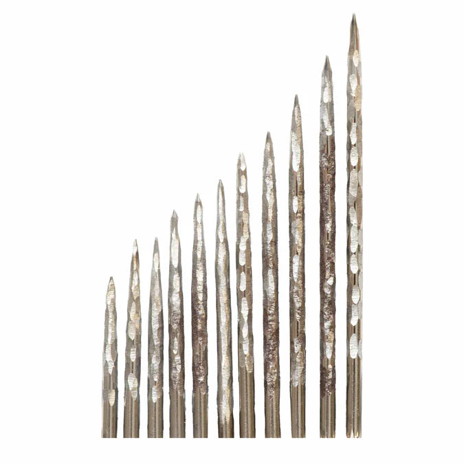 PHARAOH POINTS - CLEOPATRA - FULL GRIP - STEEL TIP POINTS - 32mm/36mm/40mm/42mm/45mm/50mm/55mm/60mm