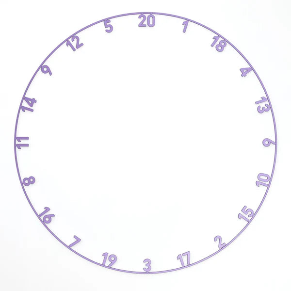 PRECISE 180 - NUMBER RING - ONEPIECE - PURPLE PULSE (POWDER COATED)