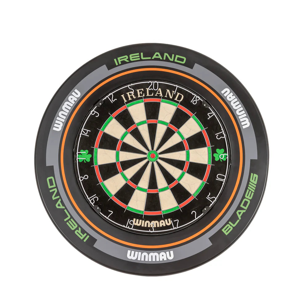 WINMAU - IRELAND BLADE 6 - DARTBOARD SURROUND BY WINMAU - BLACK/GREEN