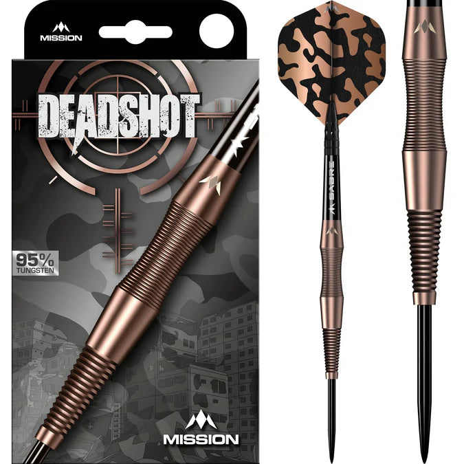 MISSION - DEAD SHOT - STEEL TIP DARTS - 95% - 21g/23g/25g