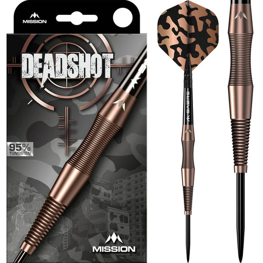 MISSION - DEAD SHOT - STEEL TIP DARTS - 95% - 21g/23g/25g