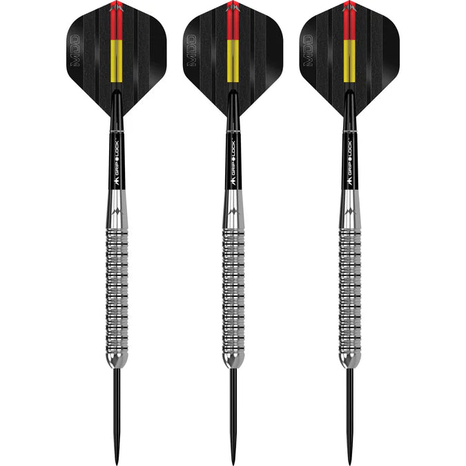 MISSION - MIKE DE DECKER  - STEEL TIP DARTS - BRASS - BEGINNER DARTS - 20g