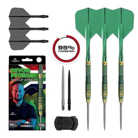 MISSION - DEVON PETERSON - R2.5 - RAPID POINT DARTS - 95% - 22g/24g
