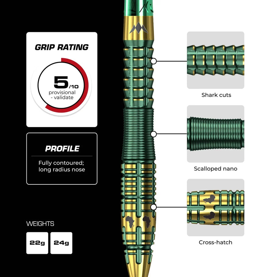 MISSION - DEVON PETERSON - R2.5 - RAPID POINT DARTS - 95% - 22g/24g