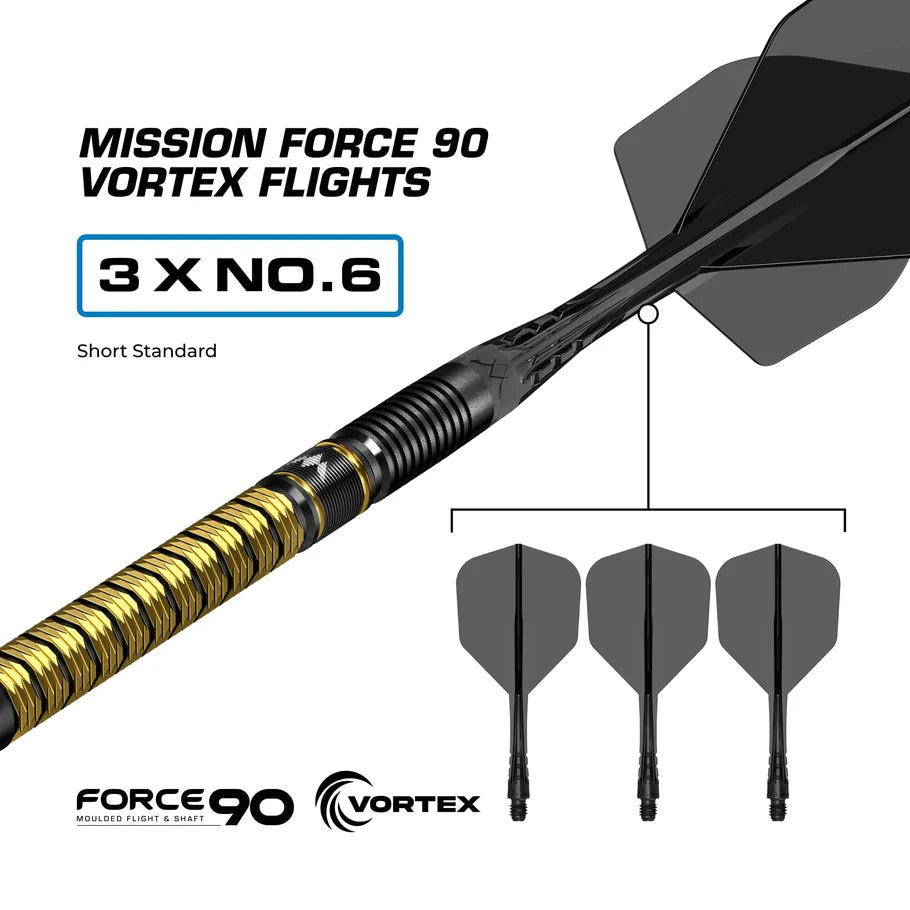 MISSION - COLAB SERIES - JAKE KENYON - R2.5 - RAPID POINT DARTS - 95% - 24g