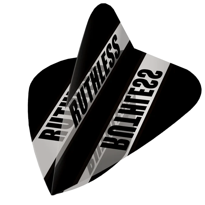 RUTHLESS - CLEAR PANEL - DARTS FLIGHTS - KITE SHAPE - 100 MICRON