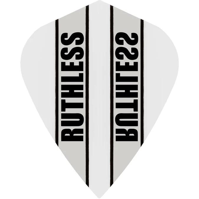 RUTHLESS - CLEAR PANEL - DARTS FLIGHTS - KITE SHAPE - 100 MICRON