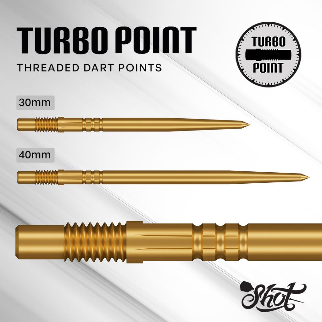 SHOT - TURBO POINTS - SMOOTH - SPARE/REPLACEMENT TURBO POINTS - 30mm/40mm
