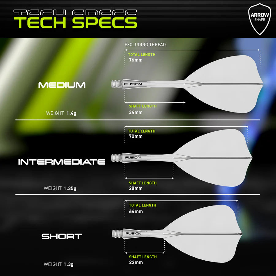 WINMAU - WINMAU FUSION - ARROW - CLEAR - INTEGRATED FLIGHTS - CLEAR